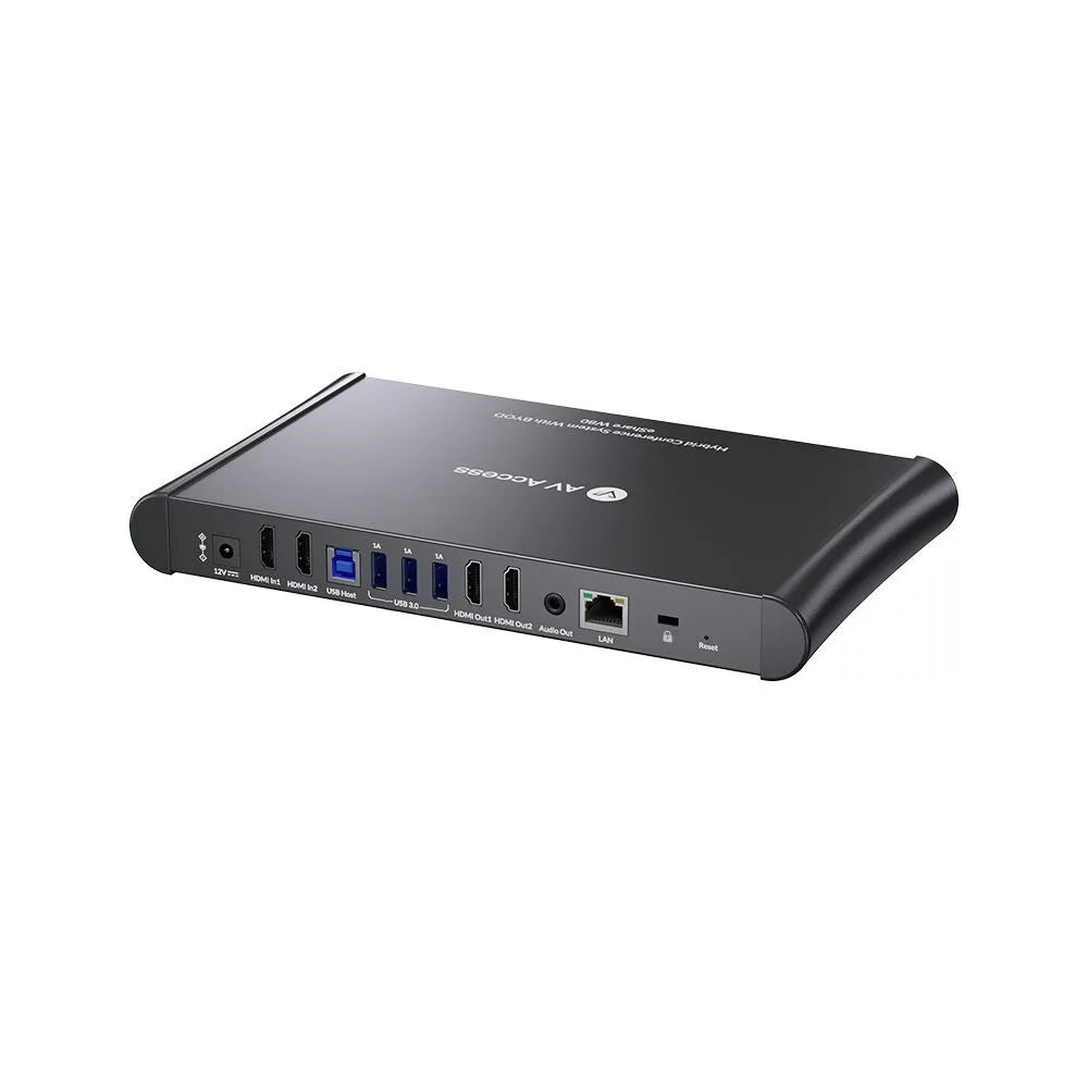 AV Access eShare W80 4K Wireless Conferencing System for Video Presentation & Collaboration, Dual HDMI out, Multiview, BYOD/BYOM, No Software Required