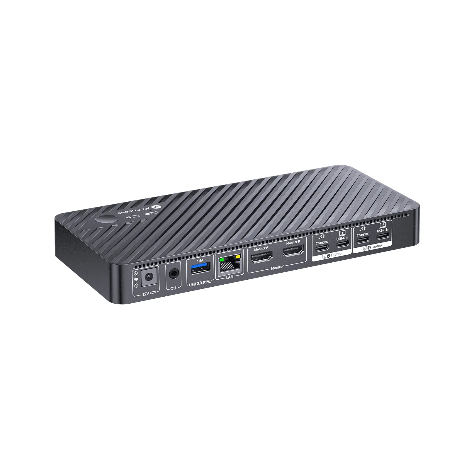 AV Access KD-E20 USB-C KVM Switch Docking Station for 2 Laptops & 4K D ...