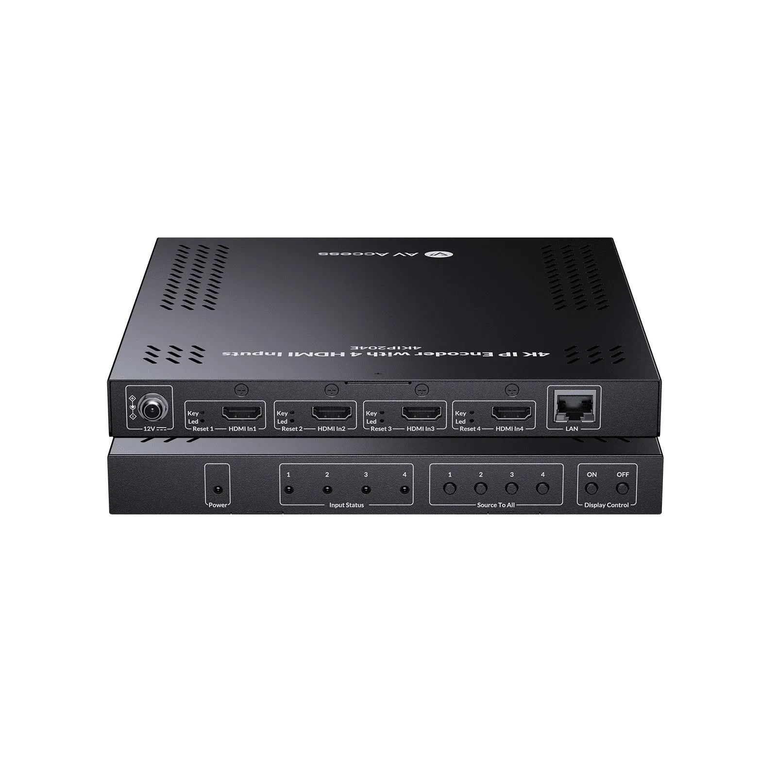 AV Access 4KIP204E 4-in-1 4K AV over IP Encoder – 4 HDMI Inputs, Video Wall & Visual Control, Plug & Play