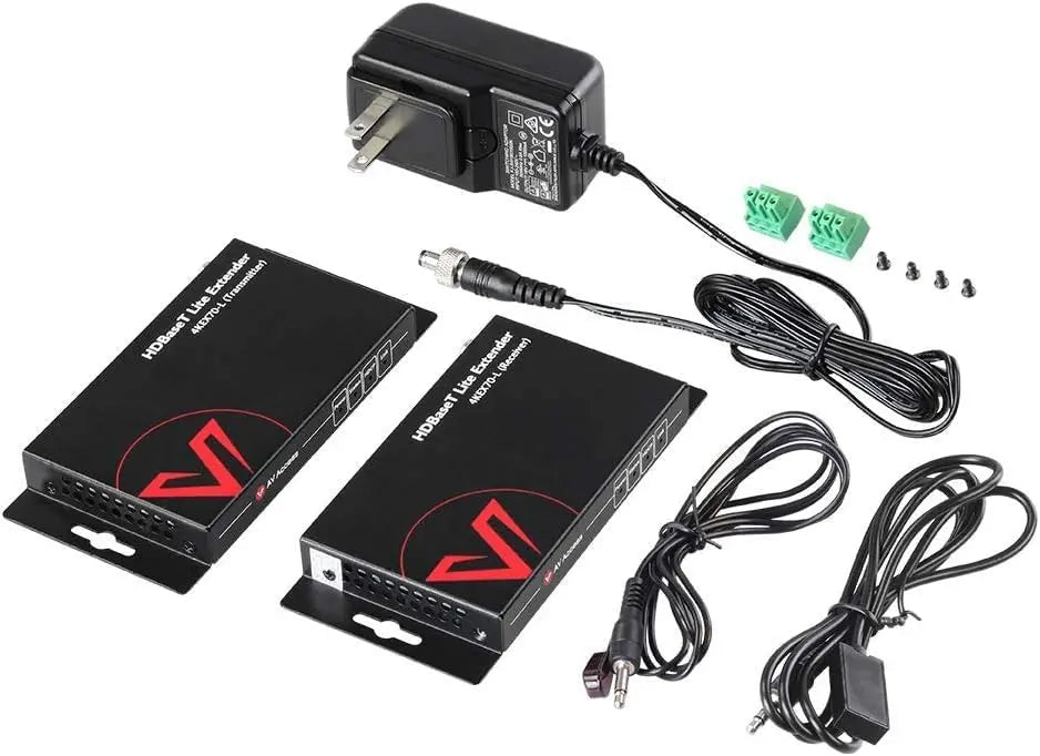 AV Access 4KEX70-L Economical 4K HDBaseT HDMI Extender, 70M HDMI Extender with 2-Way IR, CEC, PoE & RS232 AV Access