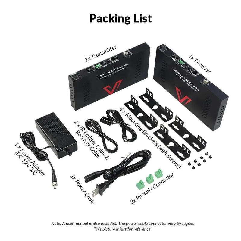 AV Access 4KEX70-ARC-H2 Upgraded 4K HDMI2.0 Extender with ARC, HDBaseT Extender w/ SPDIF Audio Extension, 2-Way IR, CEC, PoC & RS232, 4K@60Hz HDR10 18Gbps over Single CAT5e/6/7 Cable, Ideal for Home Theater AV Access