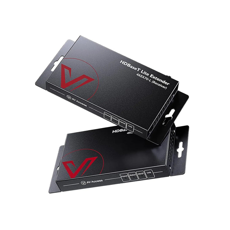 AV Access 4KEX70-L Economical 4K HDBaseT HDMI Extender, 70M HDMI Extender with 2-Way IR, CEC, PoE & RS232 AV Access