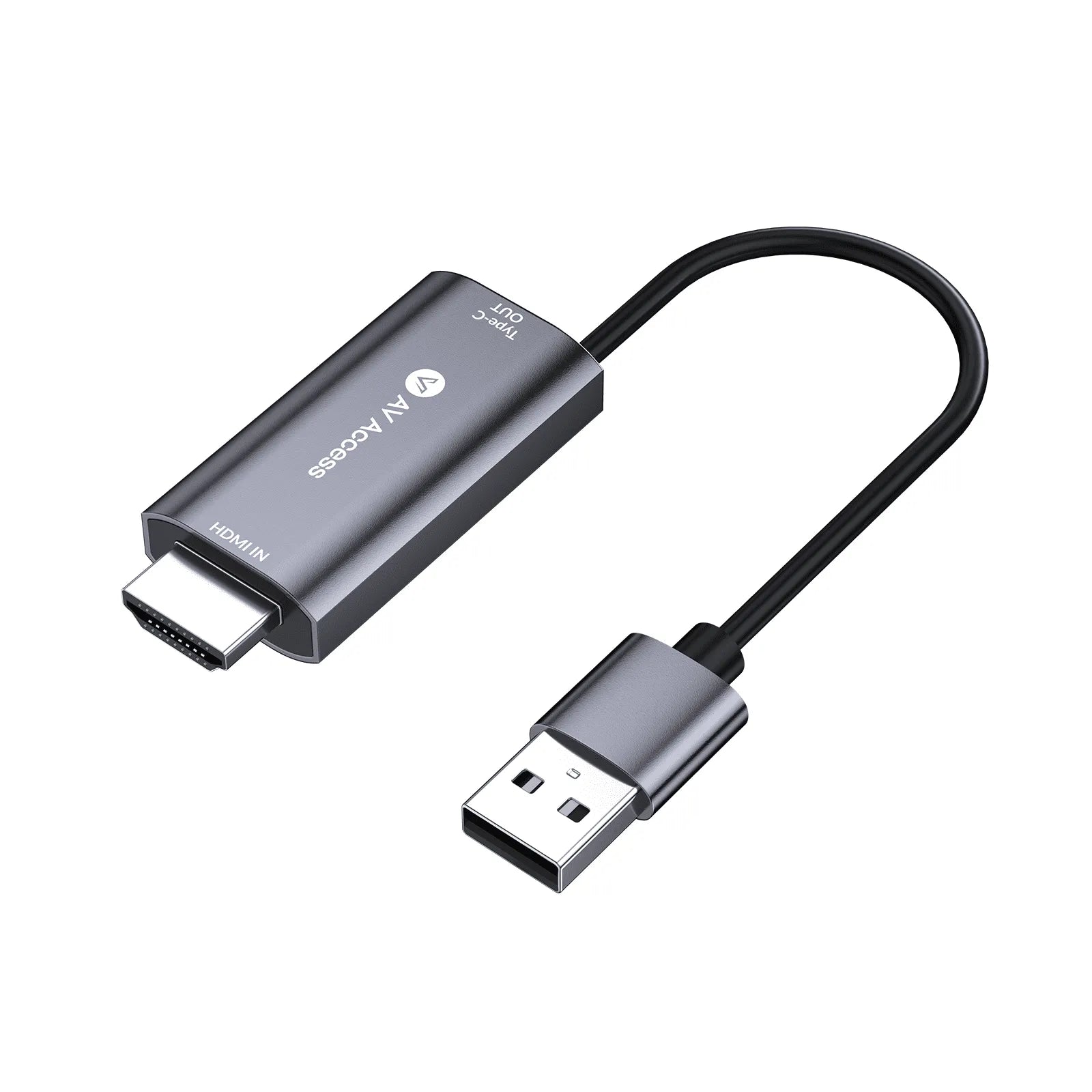AV Access 4K HDMI & USB-A to USB-C Adapter, Works with eShare D20/D30 Dongle, HDMI Laptop/Cable Box, USB-C Display