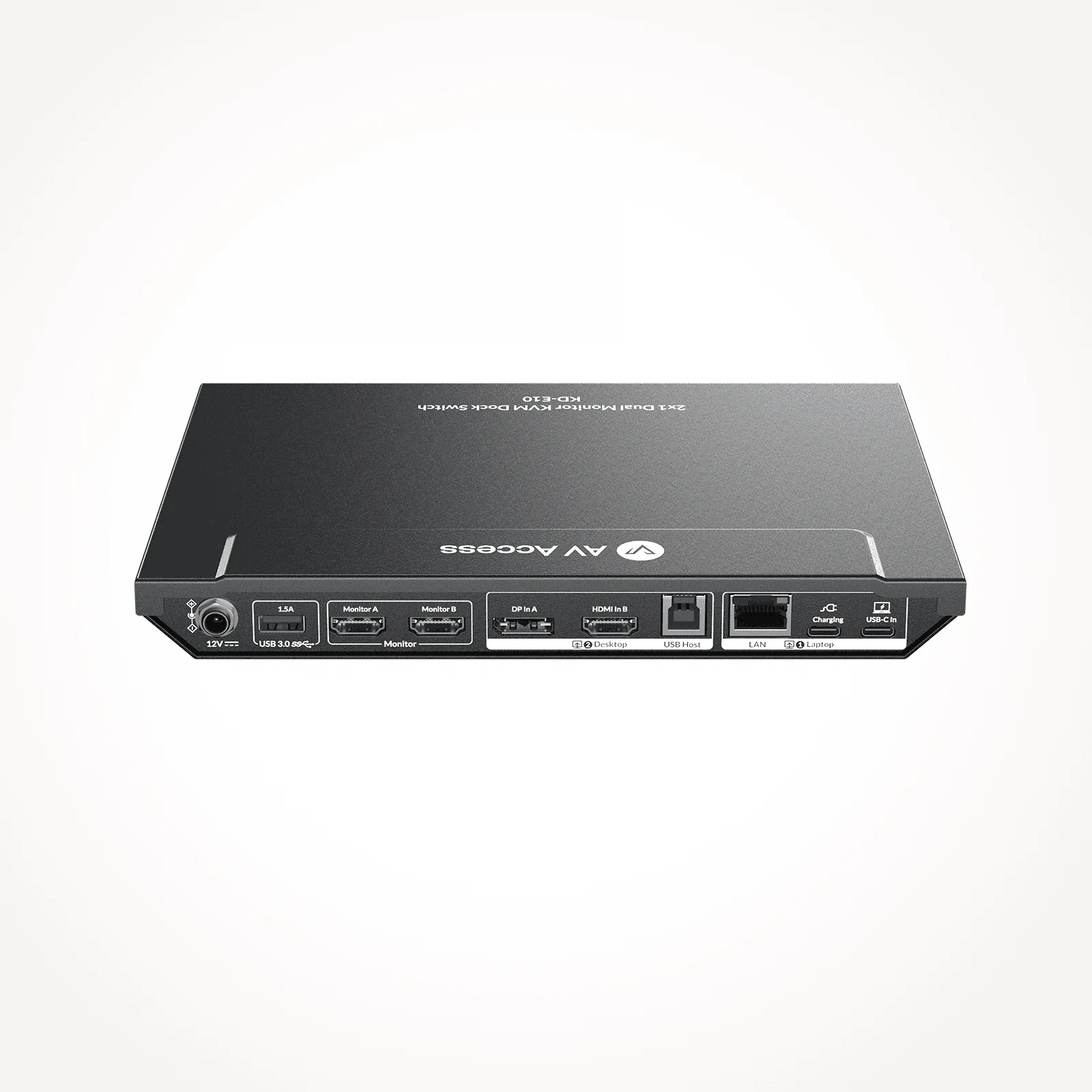 AV Access KD-E10 USB-C KVM Switch 11 In 1 Docking Station for 2 PCs ...
